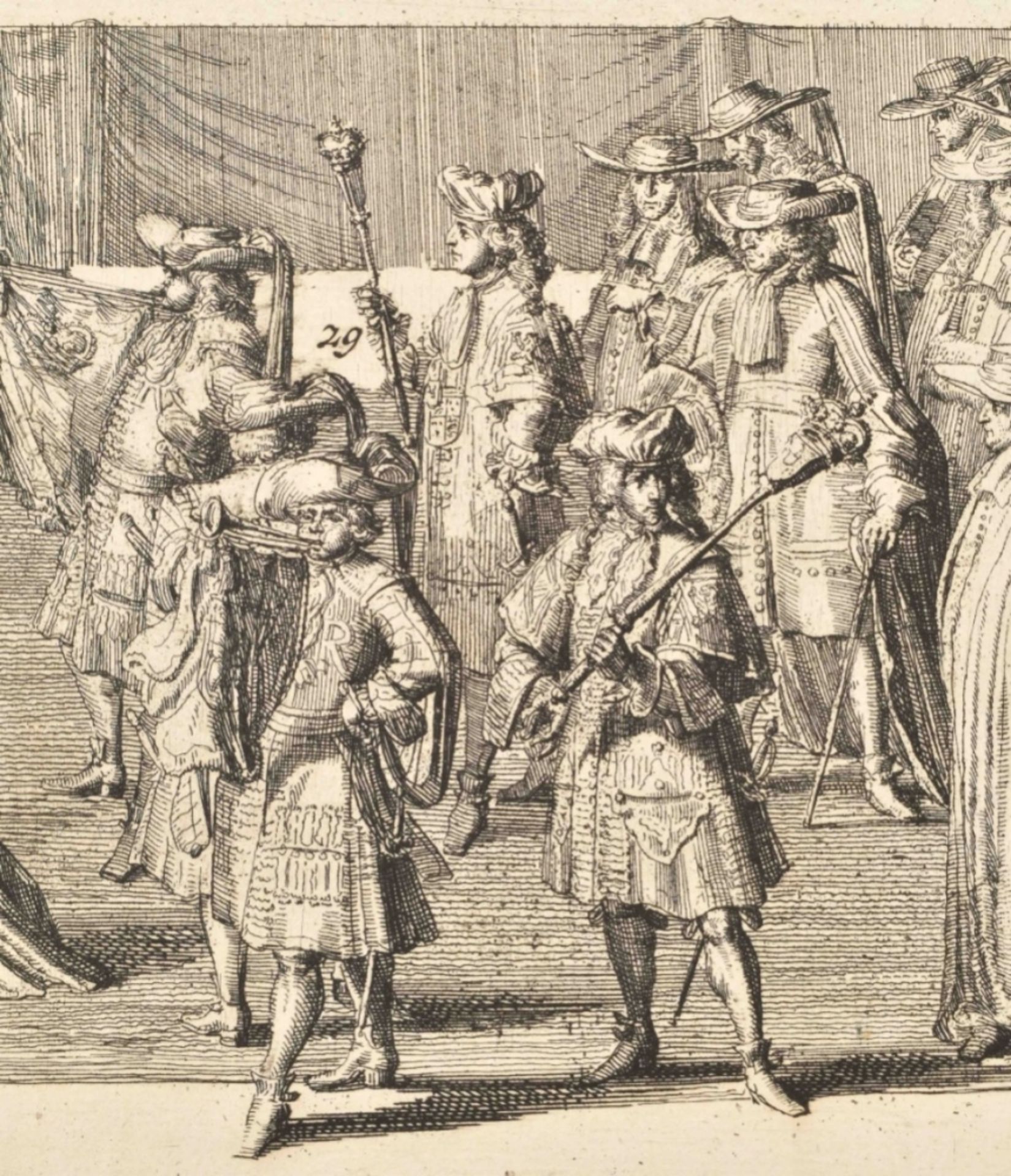 Romeyn de Hooghe (1662-1707). "Funeral procession of Mary Stuart, 1695" - Image 9 of 10