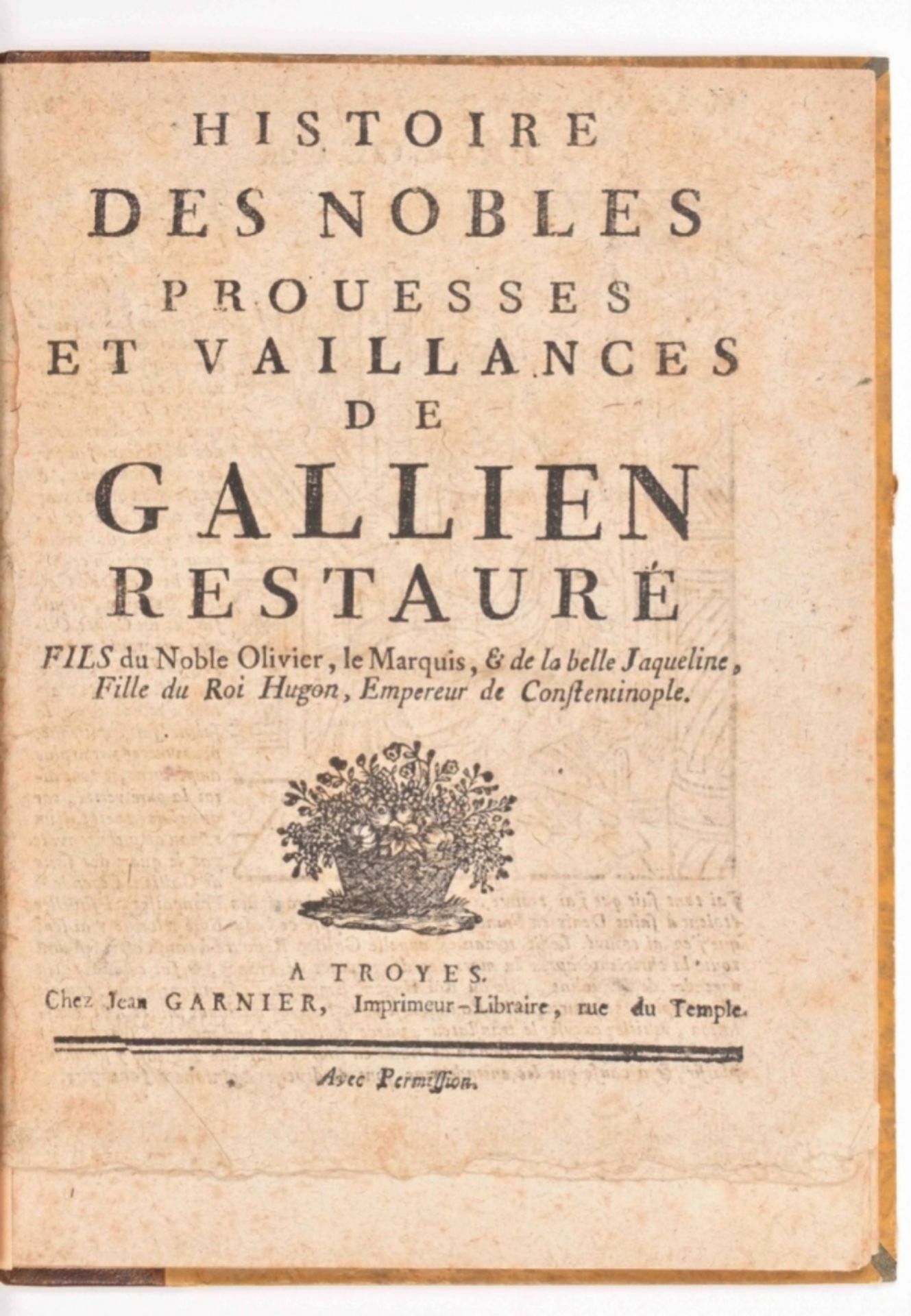 Four titles: Histoire des Nobles Prouesses et vaillances - Image 4 of 10