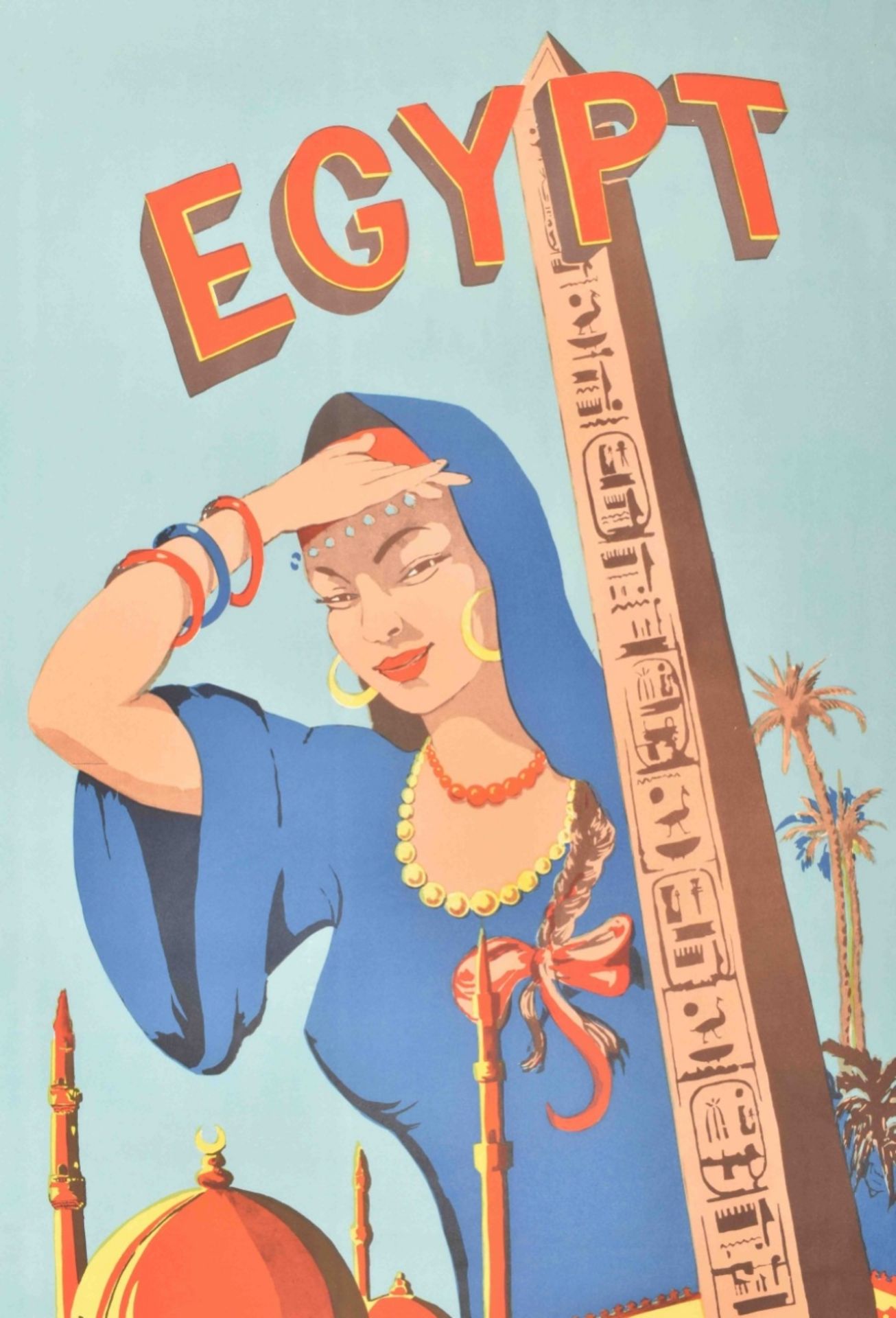 "Egyptian woman and obelisk" - Image 4 of 4