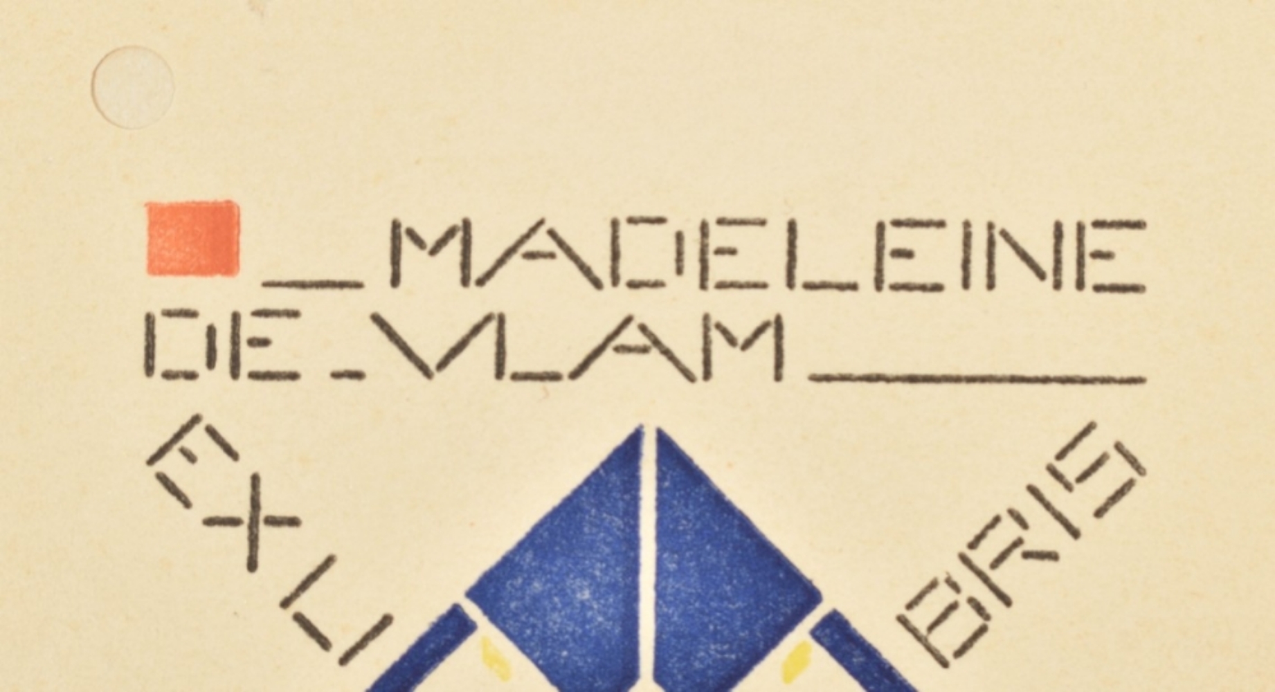 Bart van der Leck (1876-1958). "Ex libris Madeleine de Vlam" - Image 4 of 5