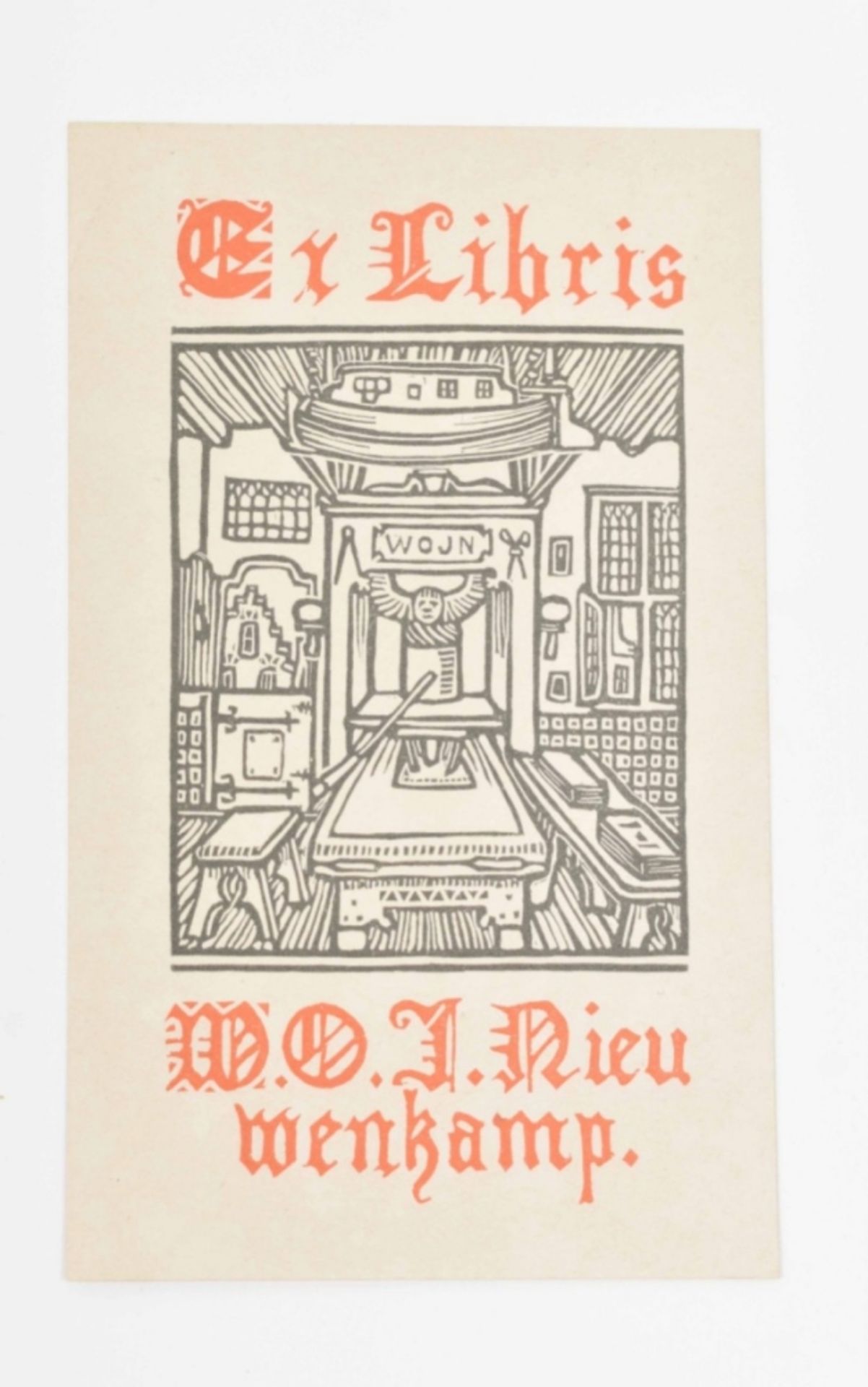 14 ex libris: Antoon Derkinderen (1859-1925). Ex libris voor "DKB" - Image 7 of 7