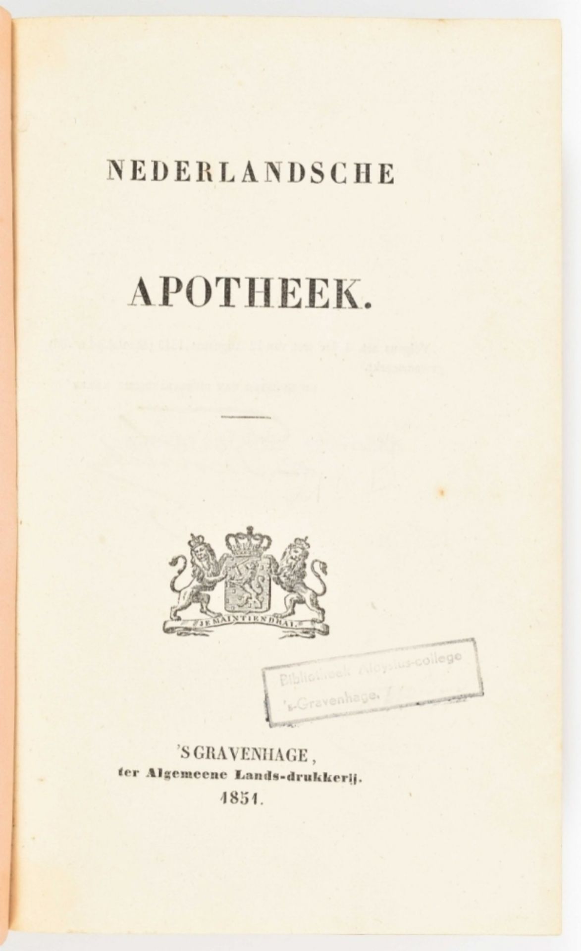 9 titles in Dutch: Nederlandsche Apotheek - Image 6 of 8