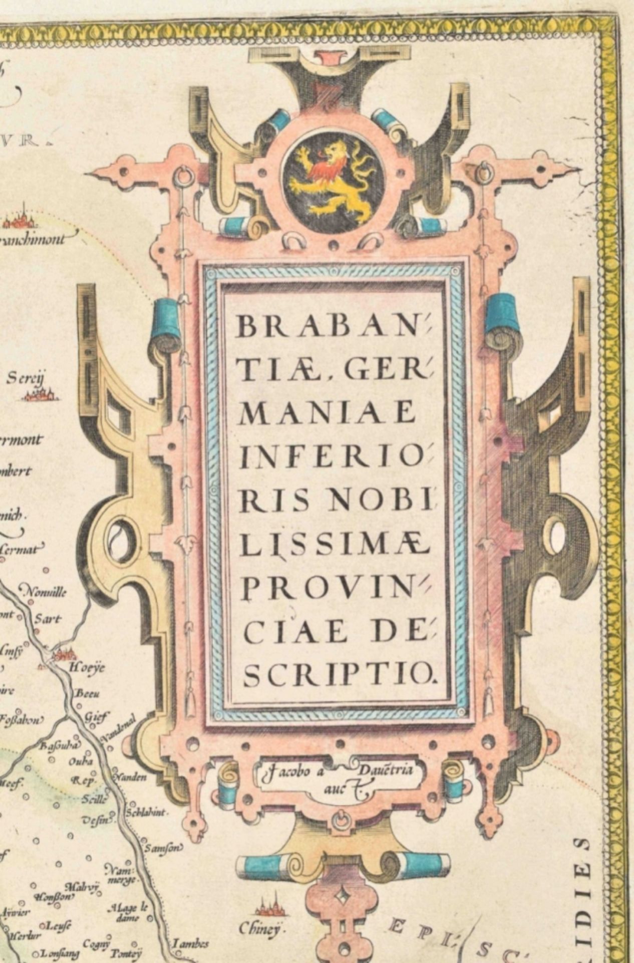 Two maps: Jacob van Deventer. Brabantiae Germaniae - Bild 5 aus 5