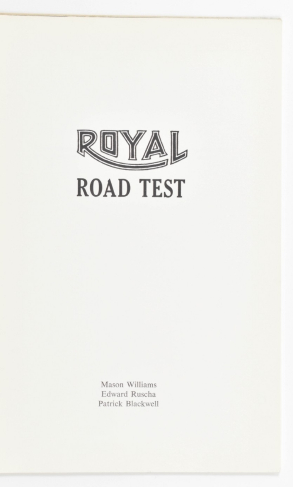 Royal Road Test, by Edward Ruscha, Mason Williams and Patrick Blackwell - Bild 2 aus 4