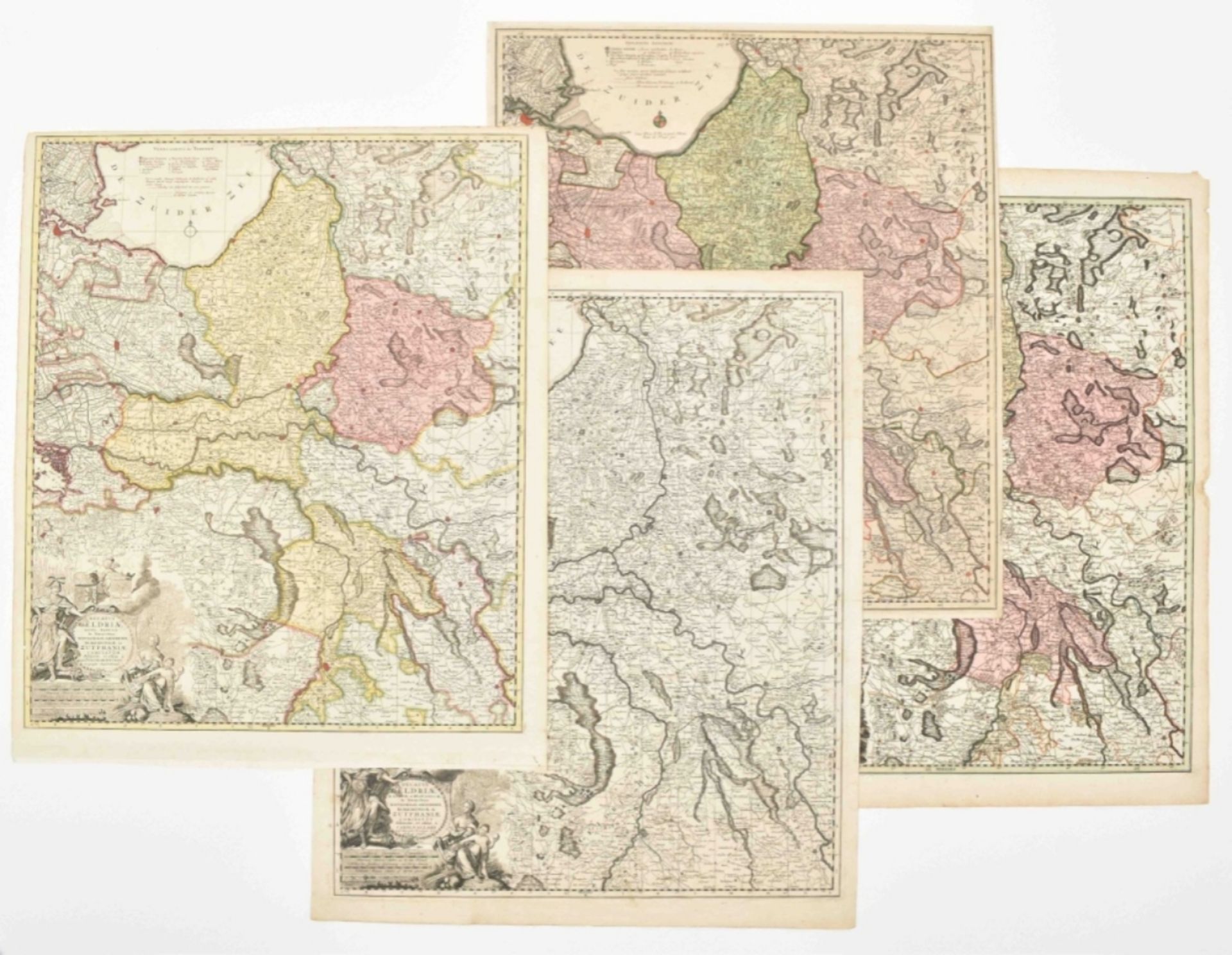 Four maps: Ducatus Geldriae