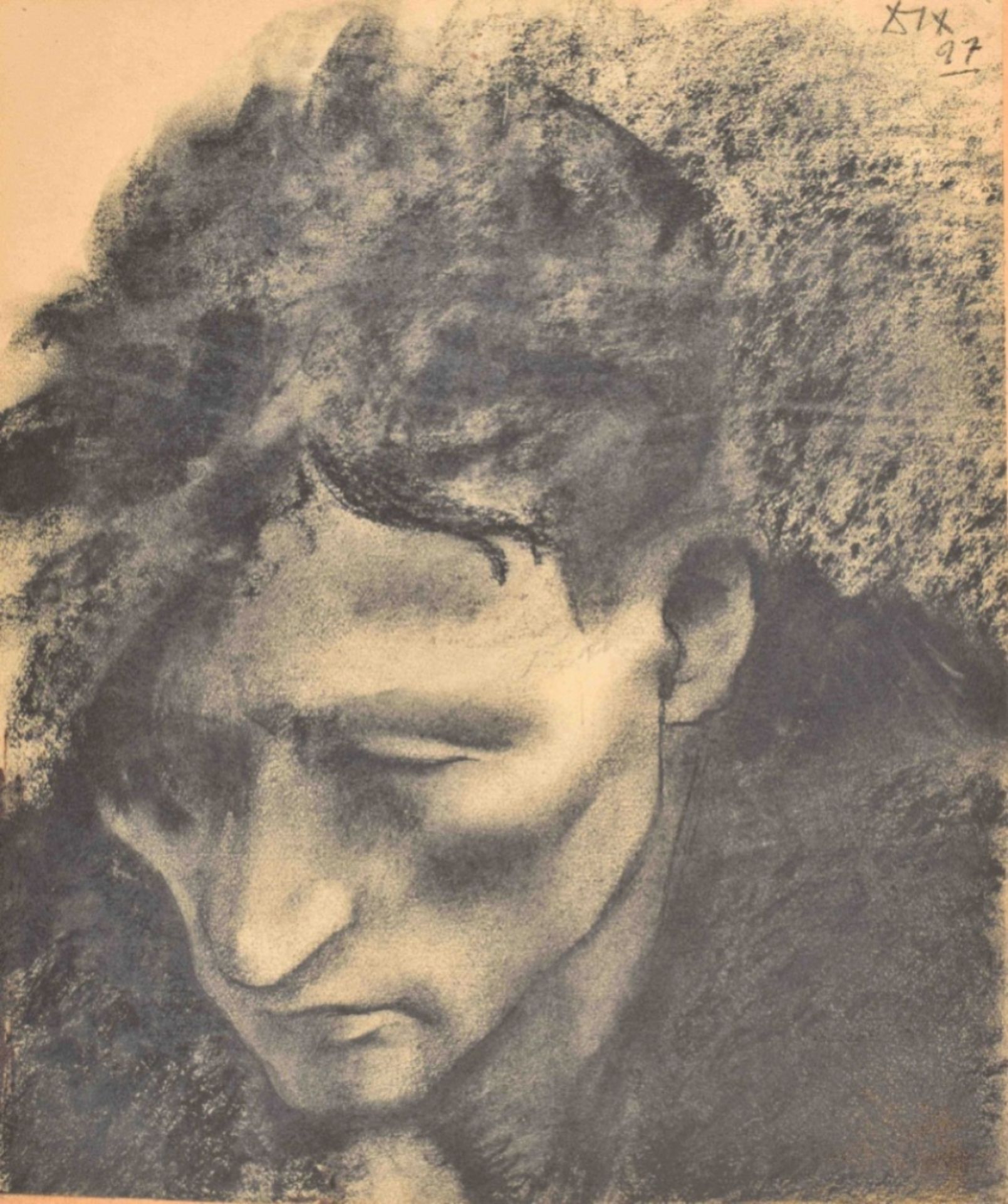 Otto Dix (1891-1969). "Portrait of a man" - Image 2 of 4