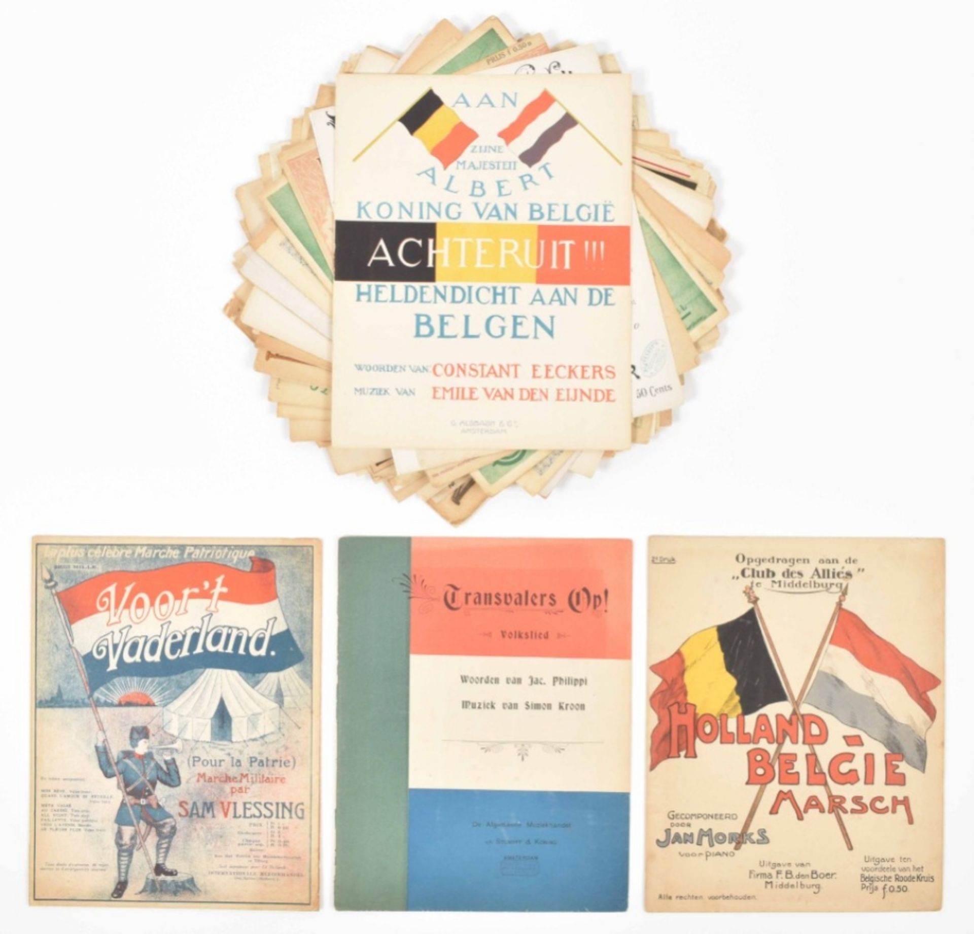 Collection of Dutch sheet music, ca. 1914-1918