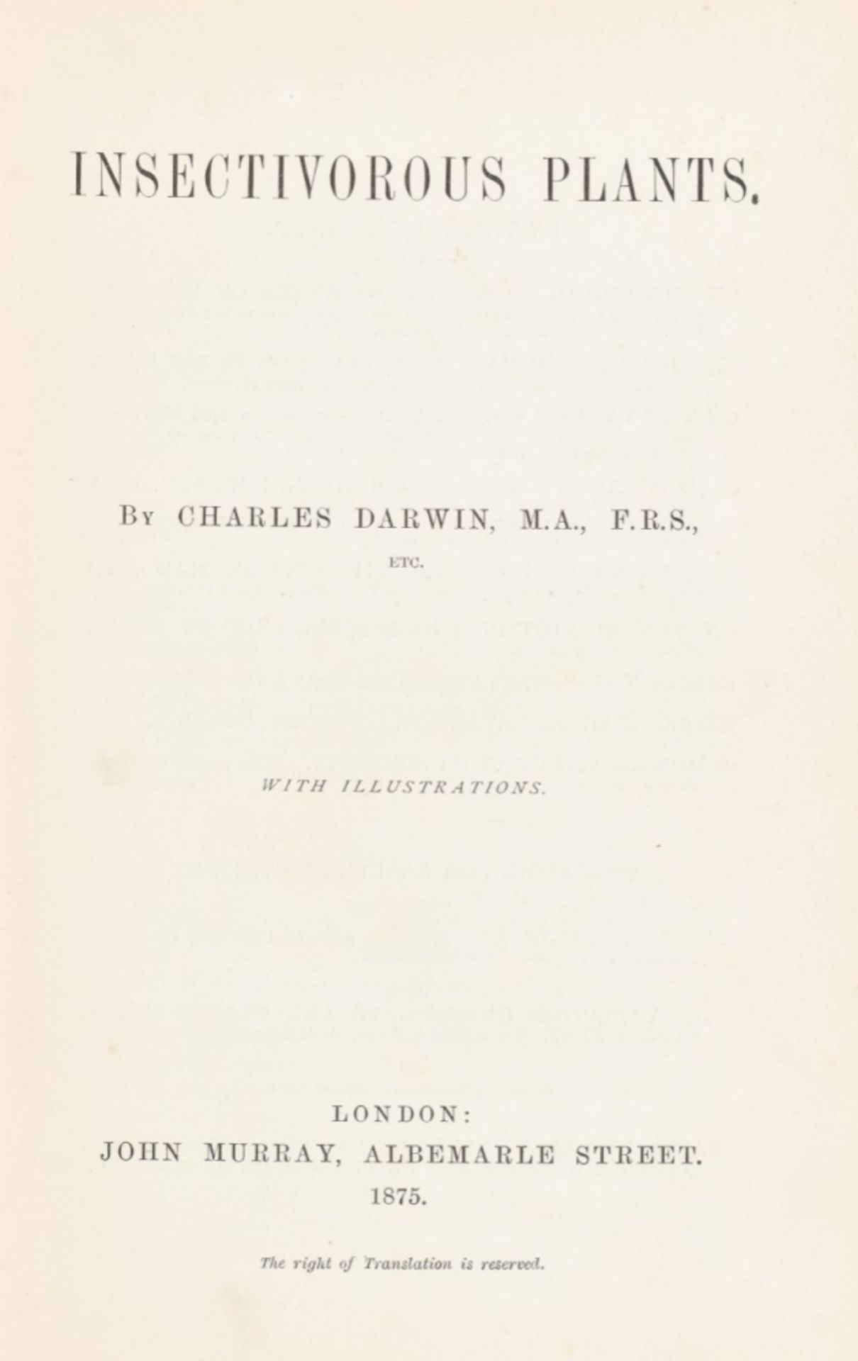 Charles Darwin. Insectivorous Plants - Image 3 of 5