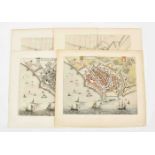 Four maps of Vlissingen: Joan Blaeu. Vlissingen