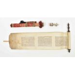 Vellum manuscript Esther scroll ca. 1740