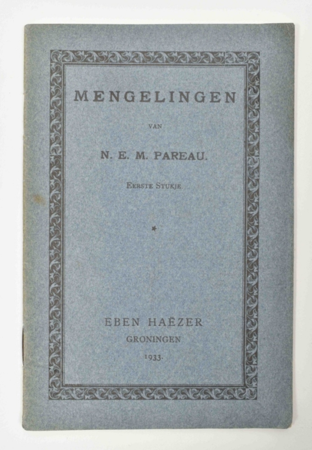 N.E.M. Pareau (pseud. H.J. Scheltema). Mengelingen