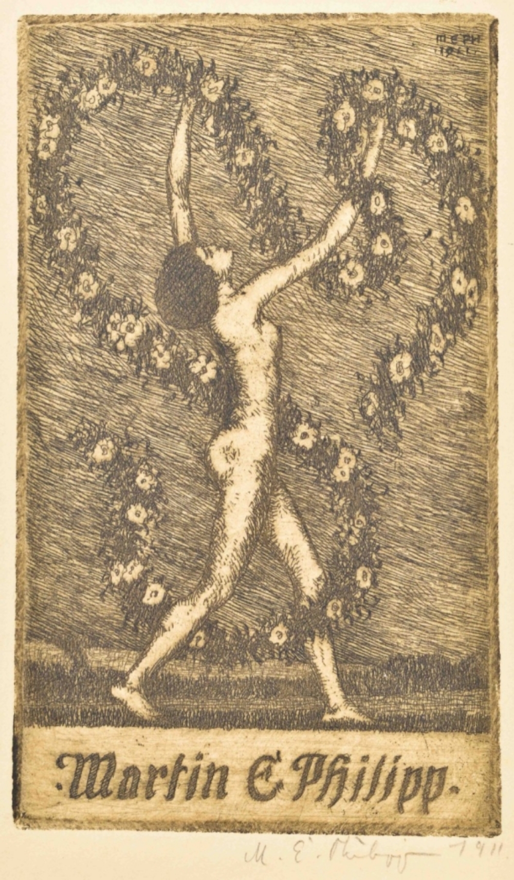 Martin Erich Philipp (1887-1978). Collection of 29 etched ex libris - Image 2 of 7