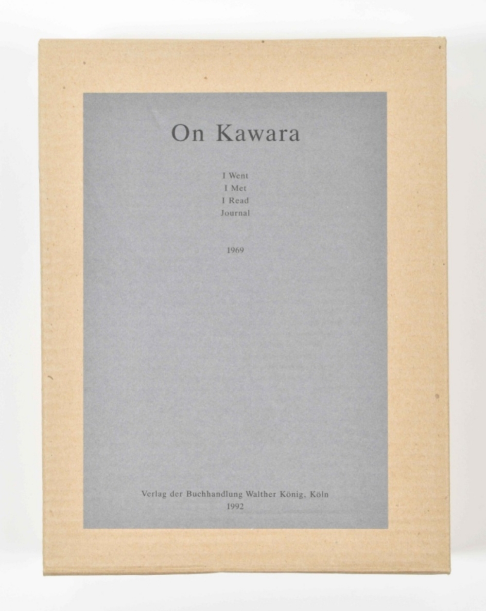 On Kawara: I Went I Met I Read Journal 1969 - Bild 2 aus 6