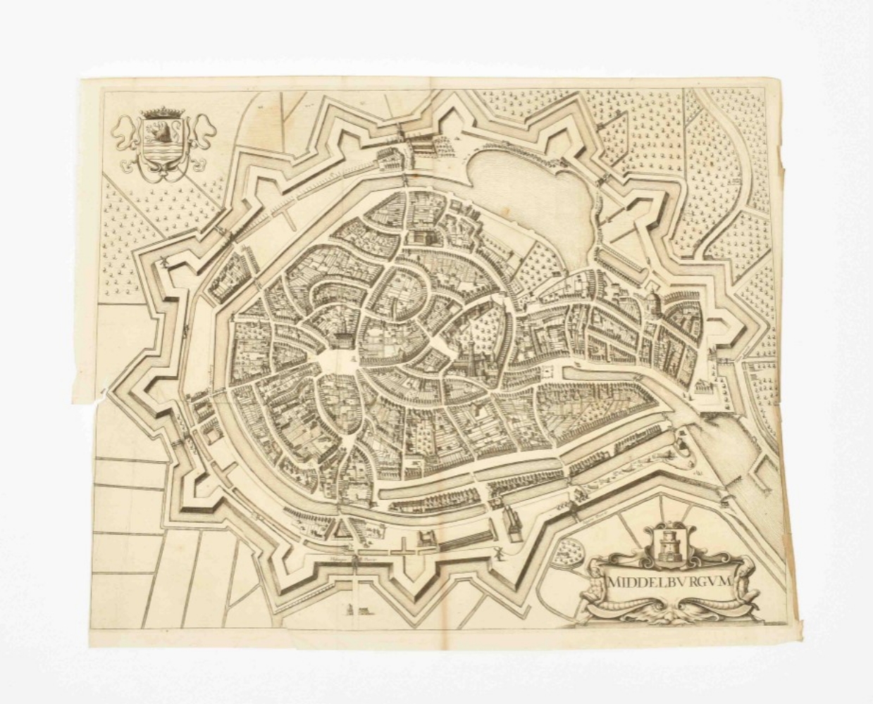 Eight maps of Middelburg: Joan Blaeu. Middelburgum - Image 9 of 9