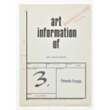 Art Information No.3: Michael Buthe, Freunde/Friends
