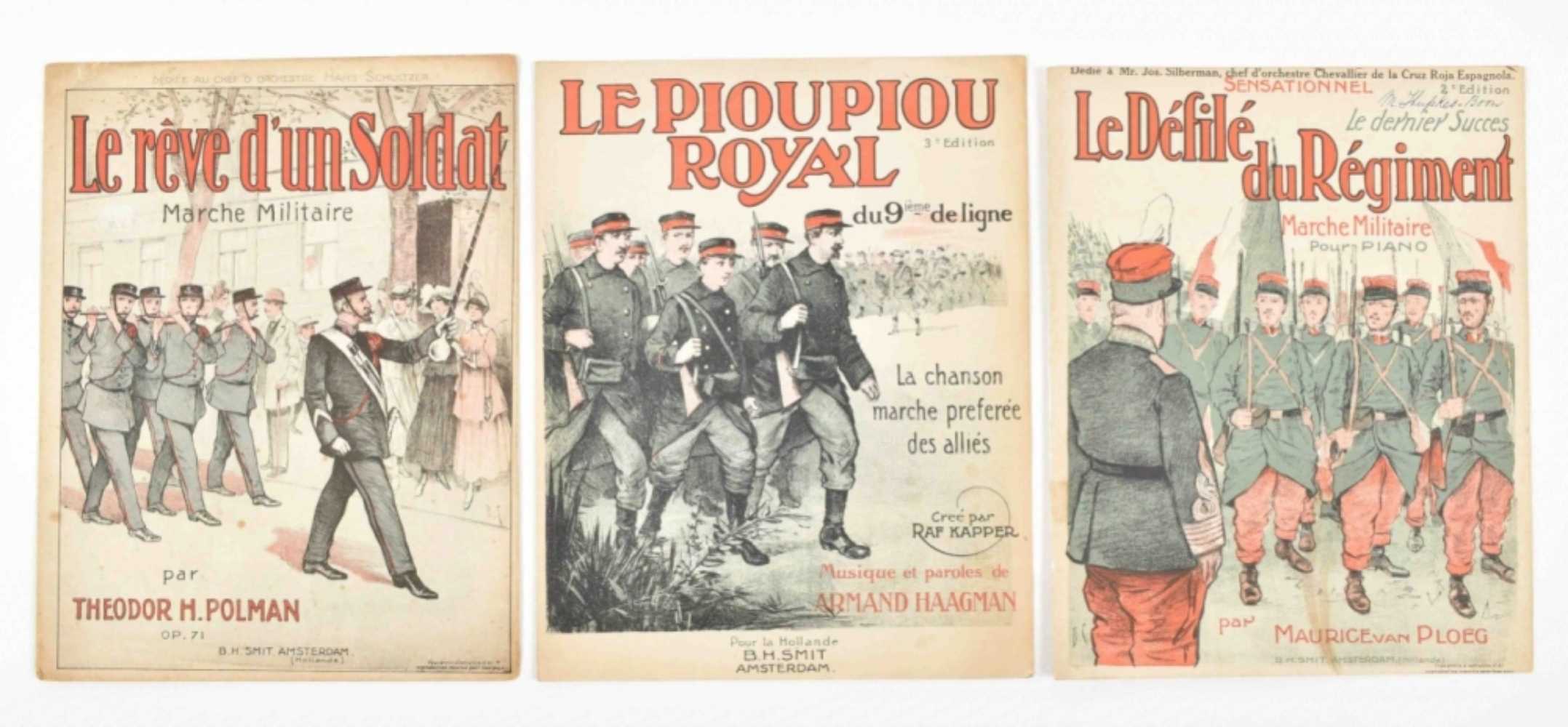 Collection of French military sheet music - Image 2 of 8