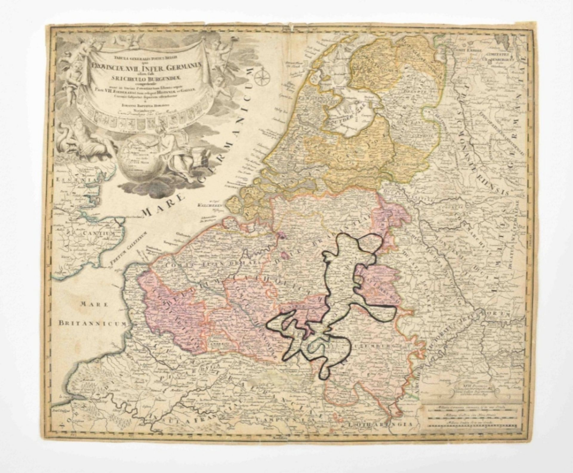 Five maps: Le Cours de la Riviere du Rhein - Image 5 of 7