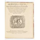 Articuli pacis inter serenissimum ac potentissimum