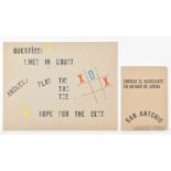 Lawrence Weiner, two signed multiples