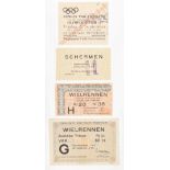 Collection of 3 tickets Olympic Games 1928