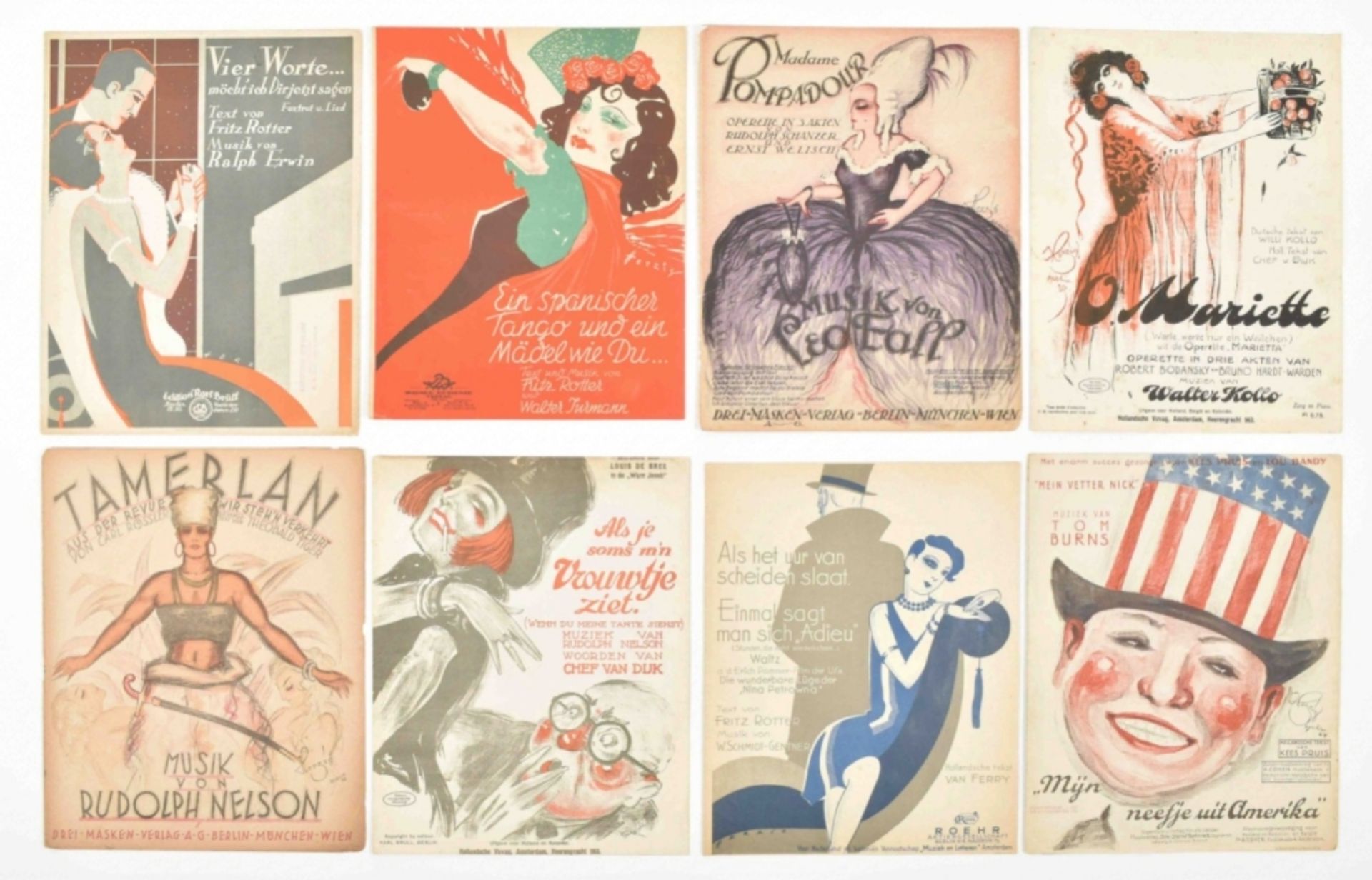 Willy Herzig (1894-1978). Collection of sheet music