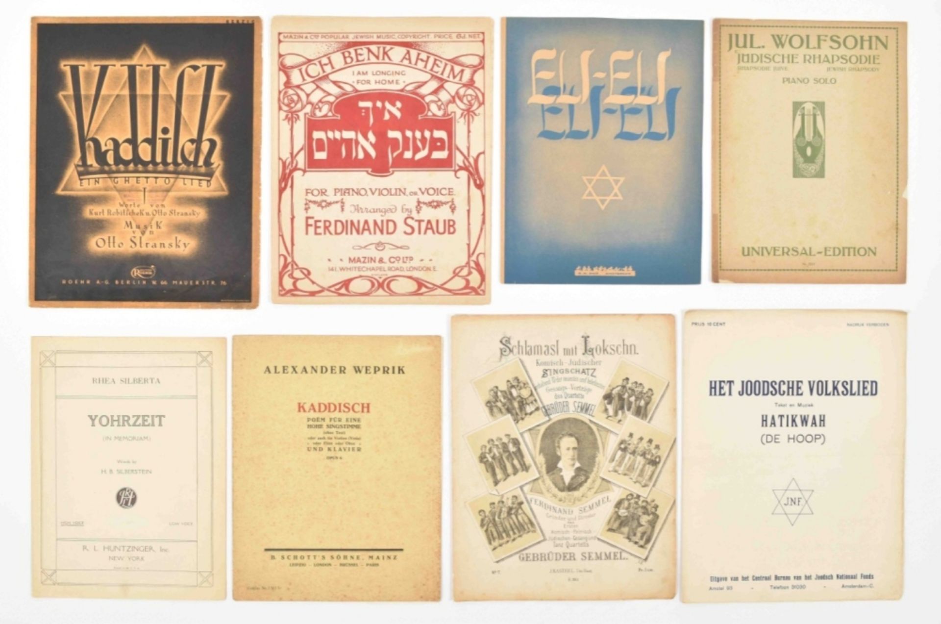 Collection of Jewish sheet music - Image 2 of 8