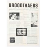 Broodthaers. Berlin, Galerie Bassenge, 1969