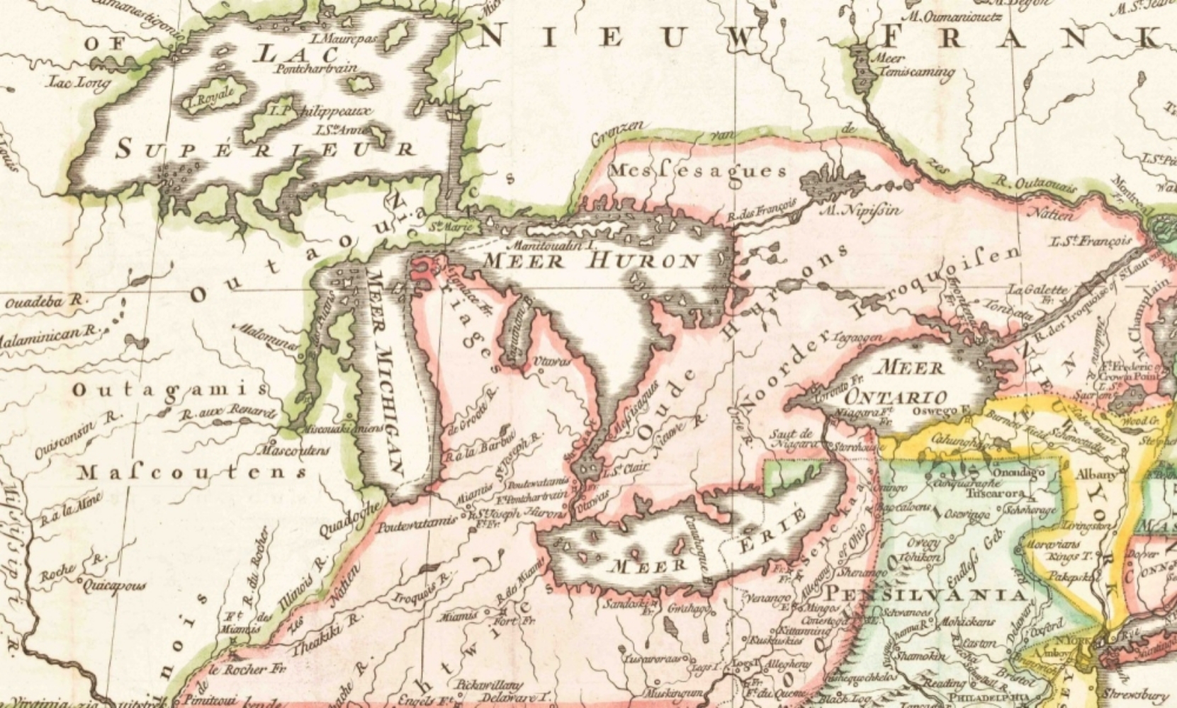 2 maps publ. by Isaak Tirion: Nieuwe Kaart van het Westelykste - Image 6 of 6