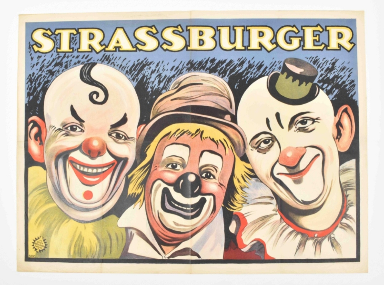 [Strassburger] "Portrait of three clowns" - Image 7 of 7