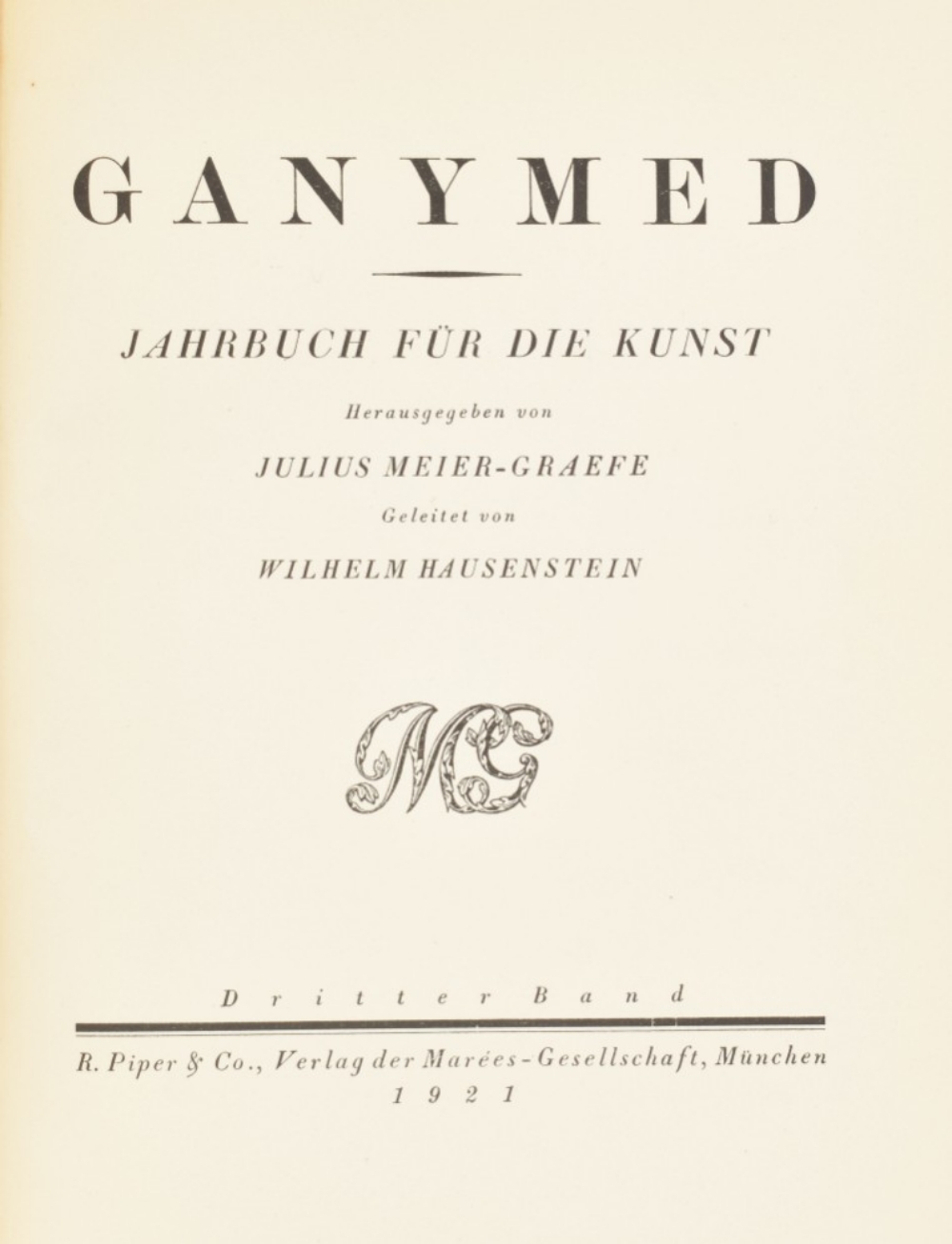 Ganymed. Ein Jahrbuch für die Kunst - Image 10 of 10