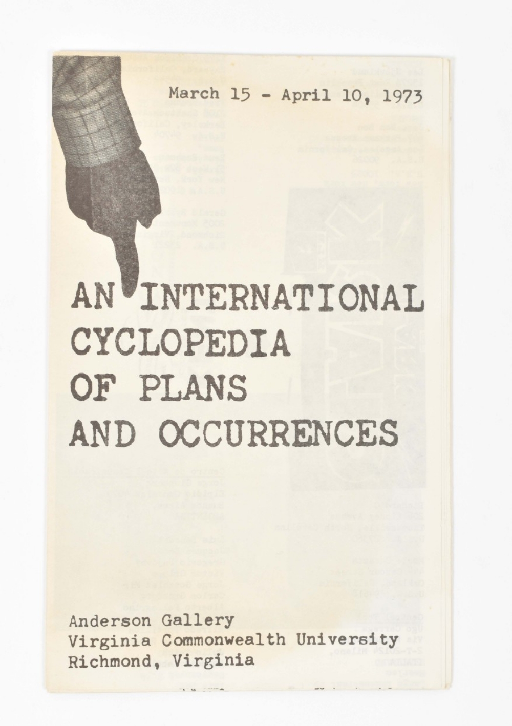 Davi Det Hompson, An International Cyclopedia of plans and occurrences, 1973