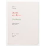 Ulises Carrion, Quant au Livres (On Books)