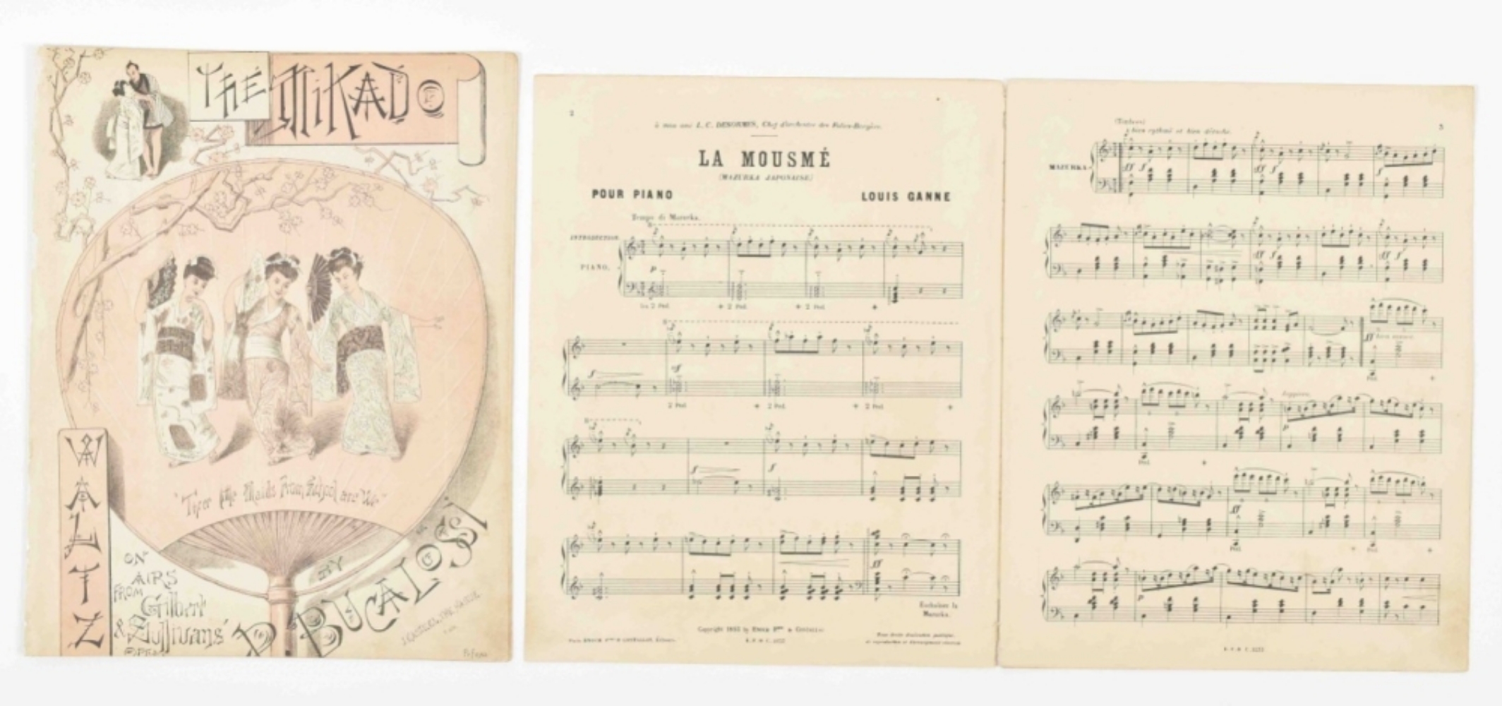 Collection of sheet music relating to Japan - Image 5 of 5