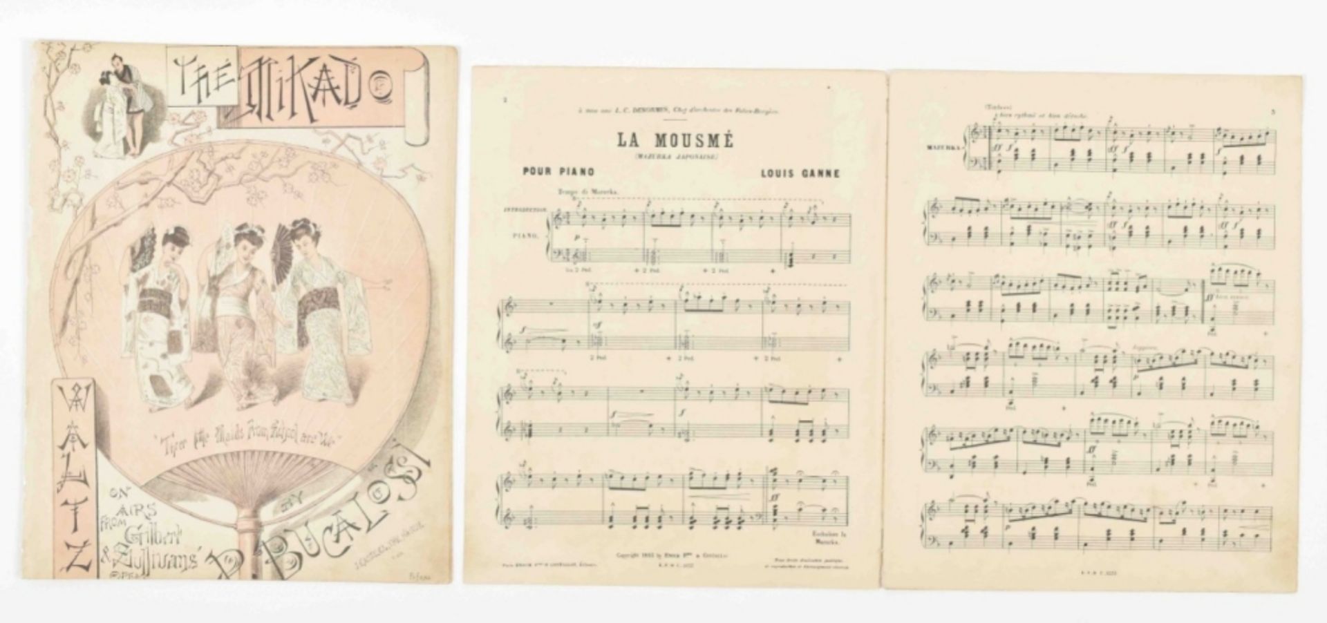 Collection of sheet music relating to Japan - Image 5 of 5