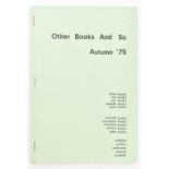Ulises Carrion, Other Books and So sales catalogue, Autumn 1975