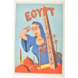"Egyptian woman and obelisk"