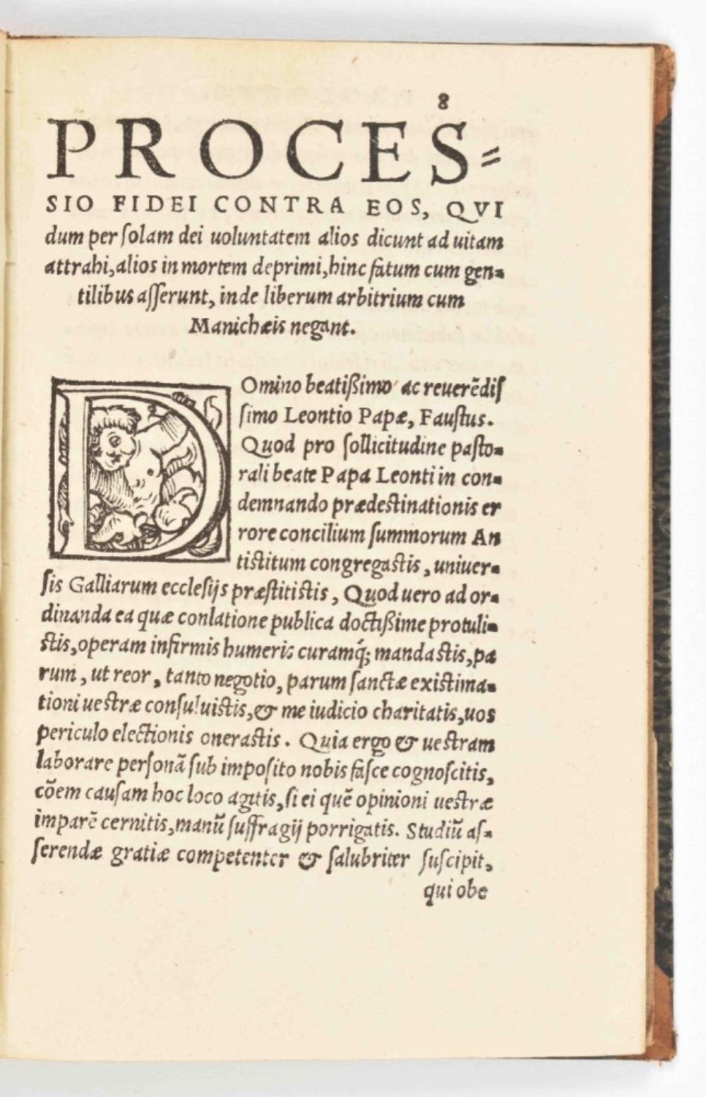 Faustus Reiensis. Fausti Episcopi De gratia Dei, - Image 4 of 6