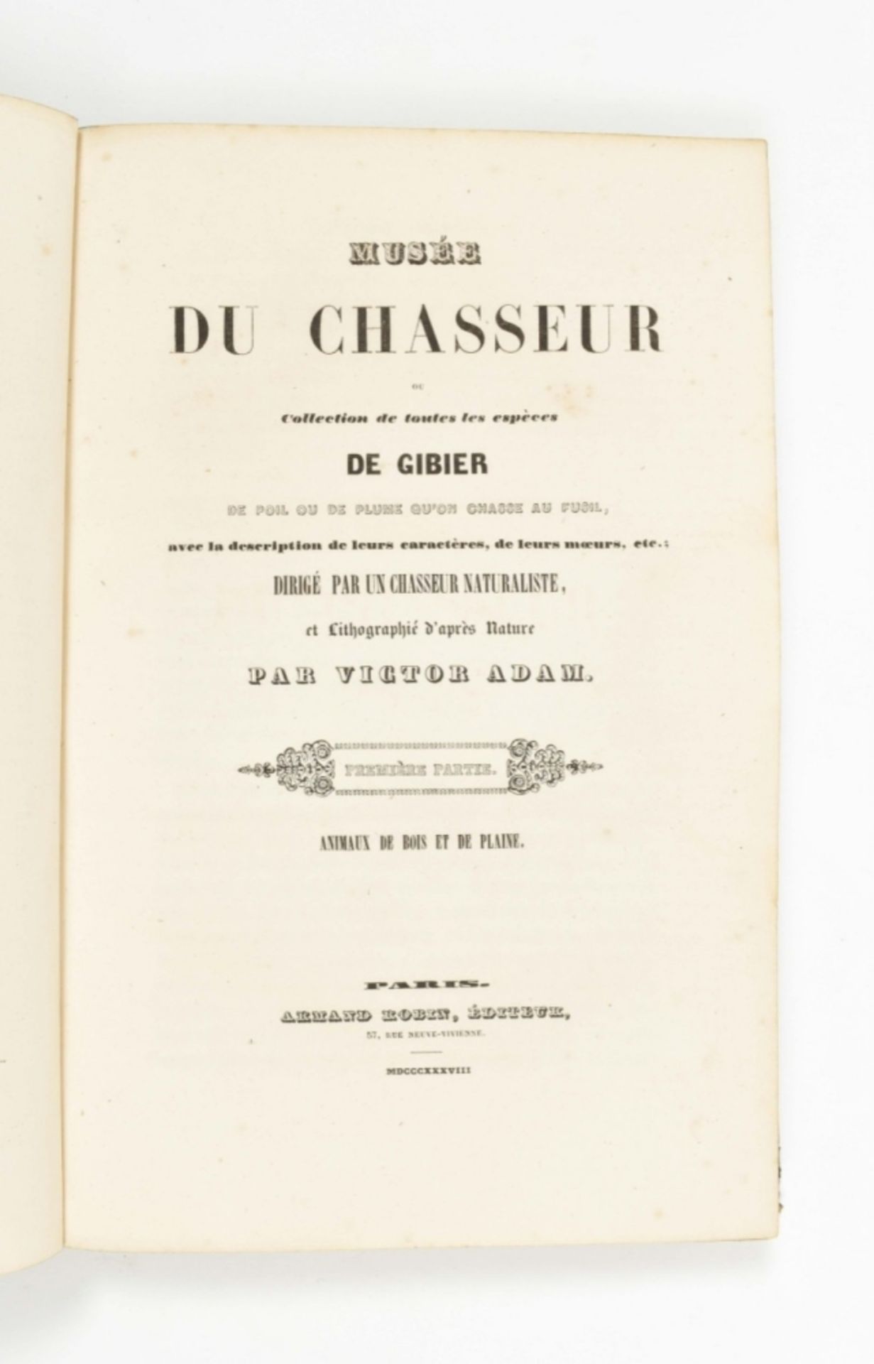 Victor Adam. Musée du Chasseurou. Collection de toutes les espèces de Gibier - Image 3 of 5