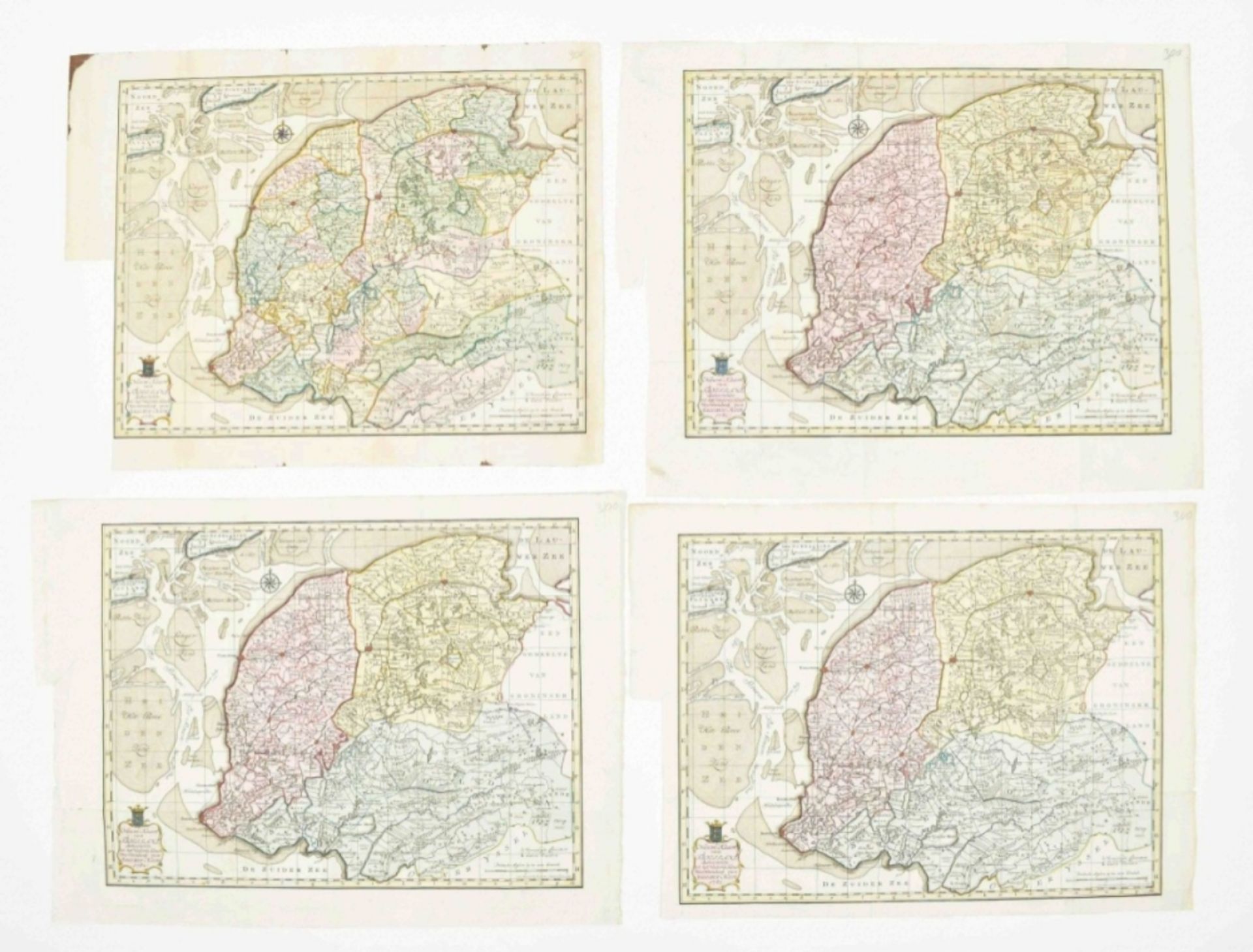 Eight maps: (1-2) F. Ottens. Friesland met de Zee ten Westen - Bild 7 aus 7