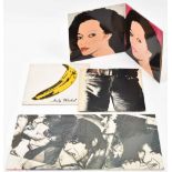 Andy Warhol, 4 albums with coverdesign by the artist