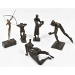 Piet van Heerden (1924-1996). Three bronze statues