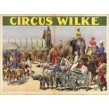 [Arabs. Indians] "The Arrival of circus Wilke"