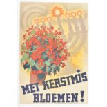 Met kerstmis bloemen!