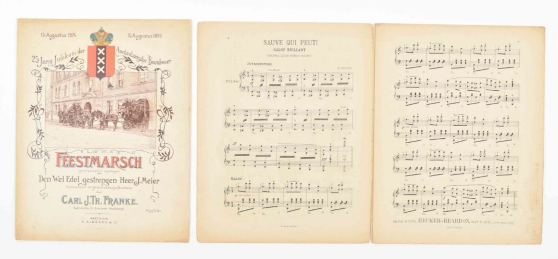 Collection of sheet music about fires and firemen - Image 5 of 5