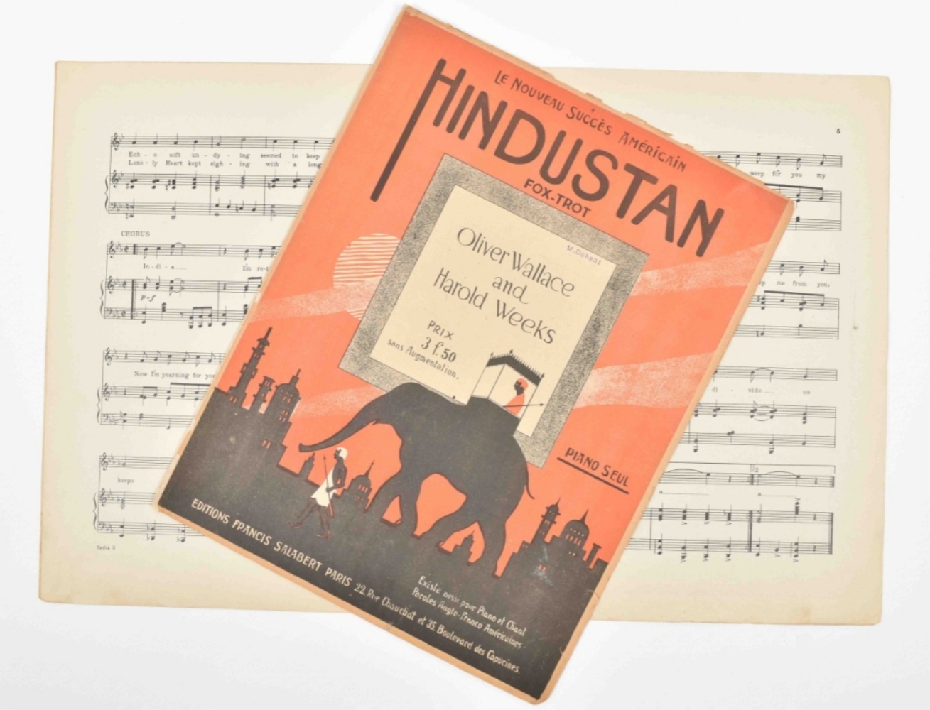 Collection of sheet music relating to India, - Image 4 of 7