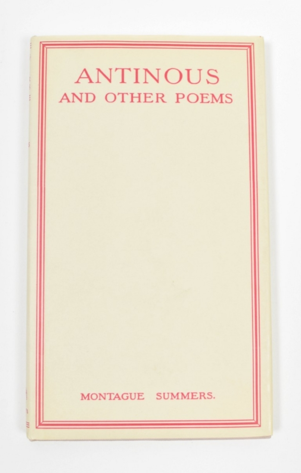 Ten works by Montague Summers: Antinous and other Poems - Image 7 of 7