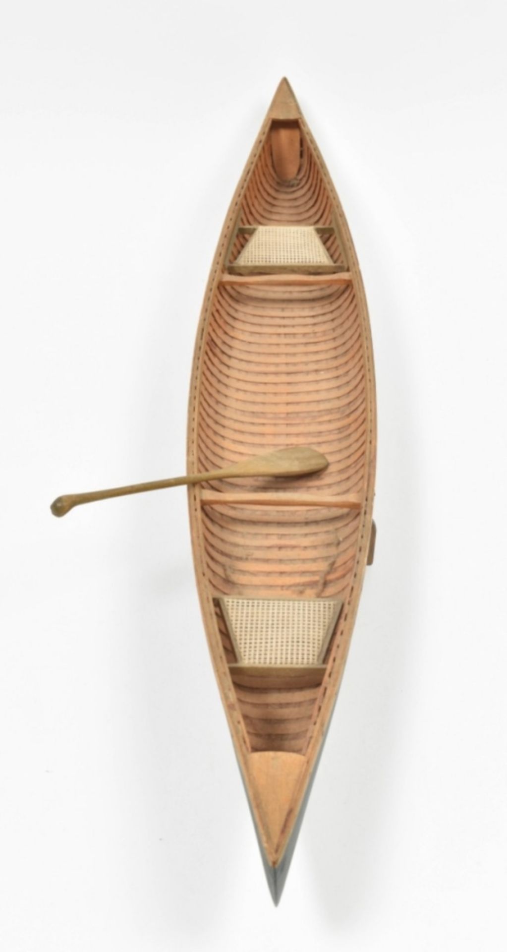 Historic model of a canoe - Image 7 of 9