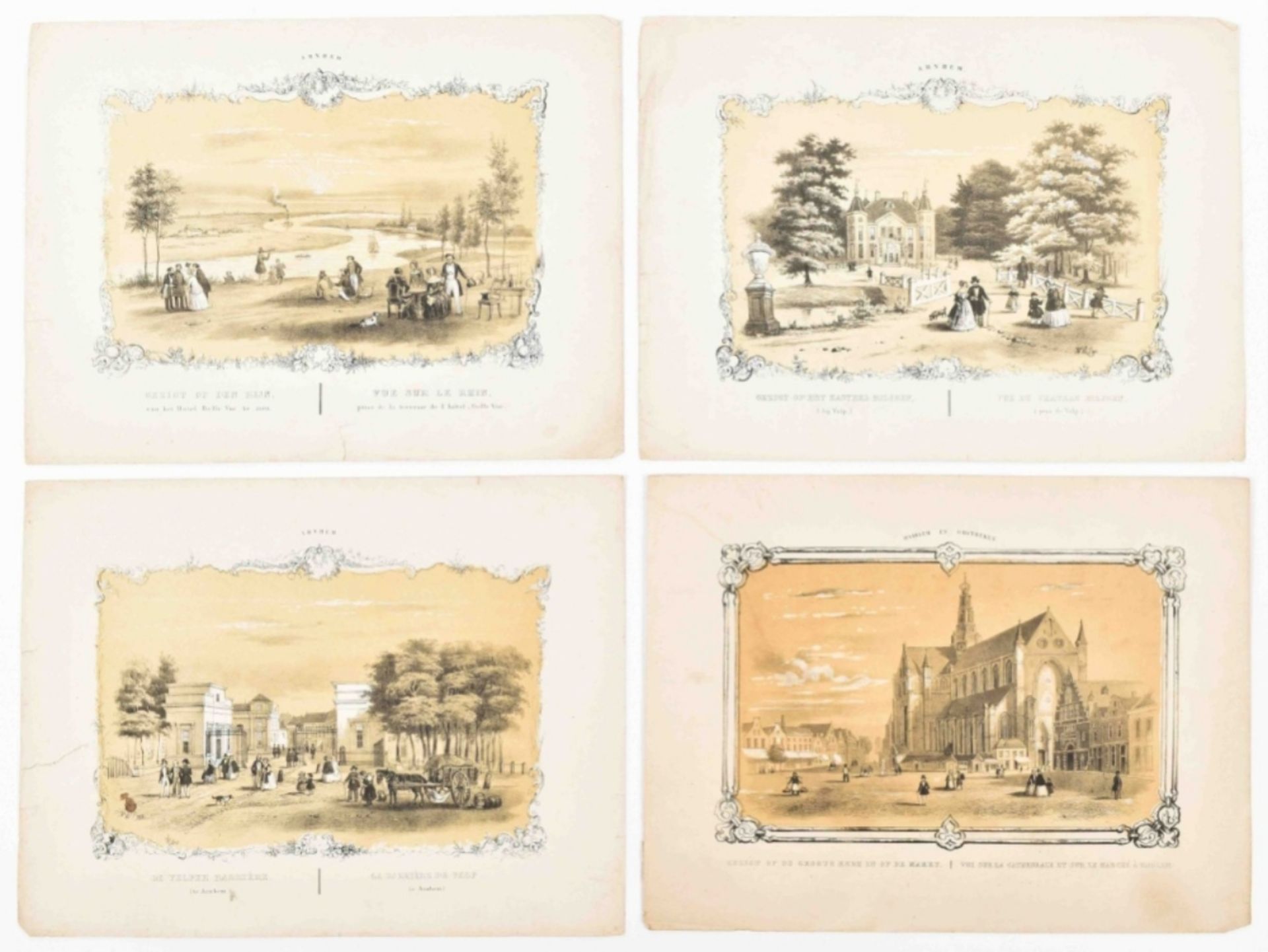 Nine lithogr. views of Haarlem and Arnhem - Bild 6 aus 10