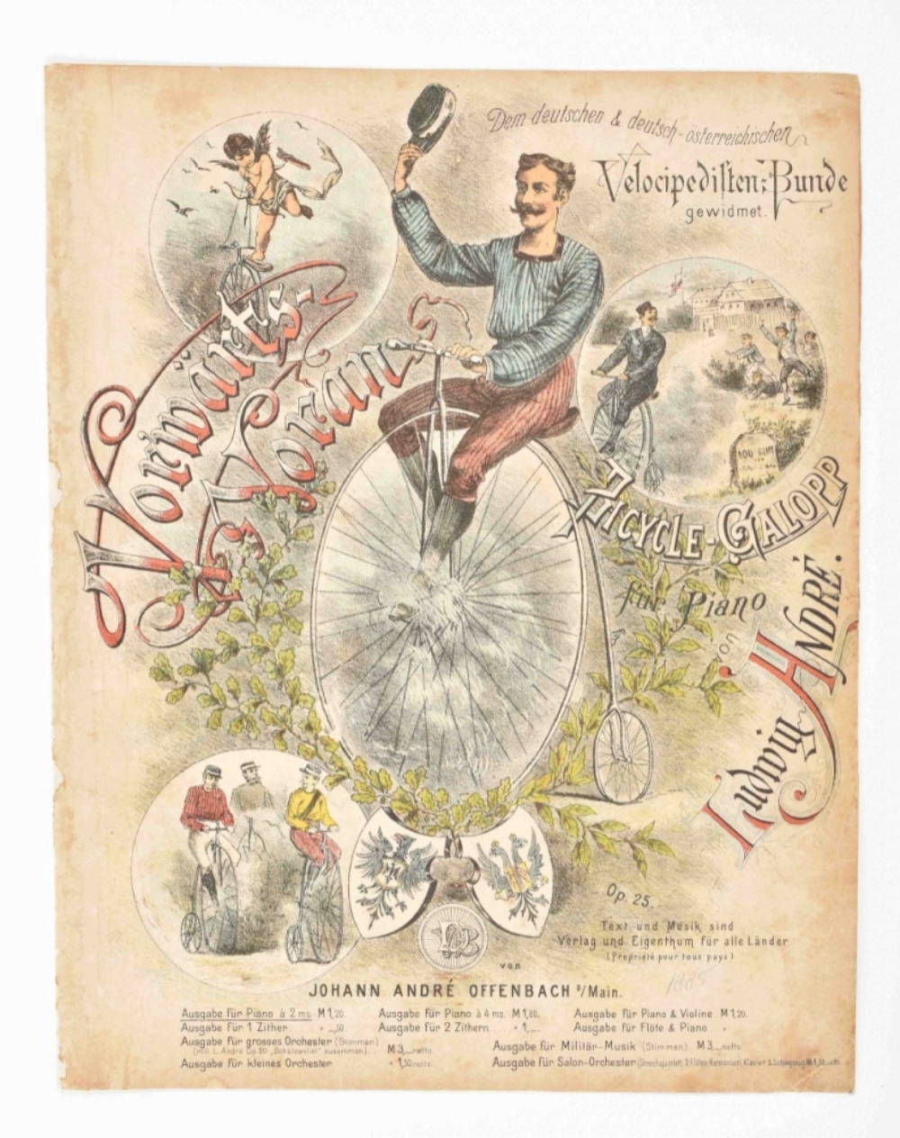 Collection of sheet music related to cycling - Image 5 of 8