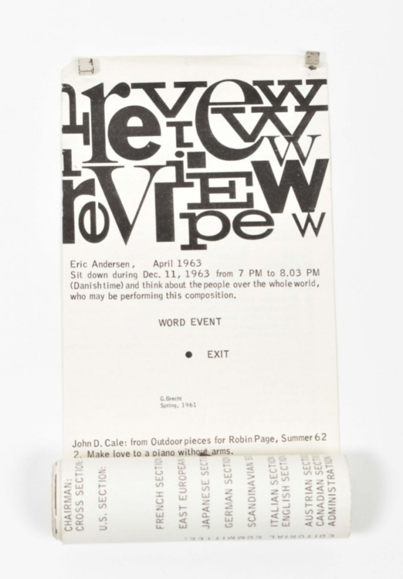 Fluxus Preview Review, 1963 - Image 3 of 7